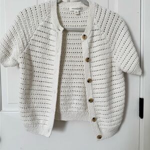Treasure & Bond Cream Knit Cardigan